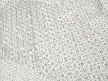 平和屋本店●極上 本場大島紬 訪問着 白大島 総刺繍 刺し子 道長吉祥文 逸品 未使用 CYAA4589s6