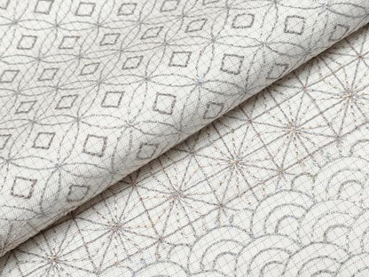 平和屋本店●極上 本場大島紬 訪問着 白大島 総刺繍 刺し子 道長吉祥文 逸品 未使用 CYAA4589s6