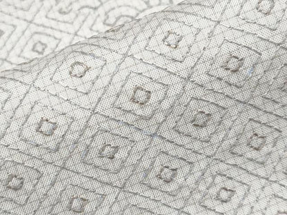 平和屋本店●極上 本場大島紬 訪問着 白大島 総刺繍 刺し子 道長吉祥文 逸品 未使用 CYAA4589s6