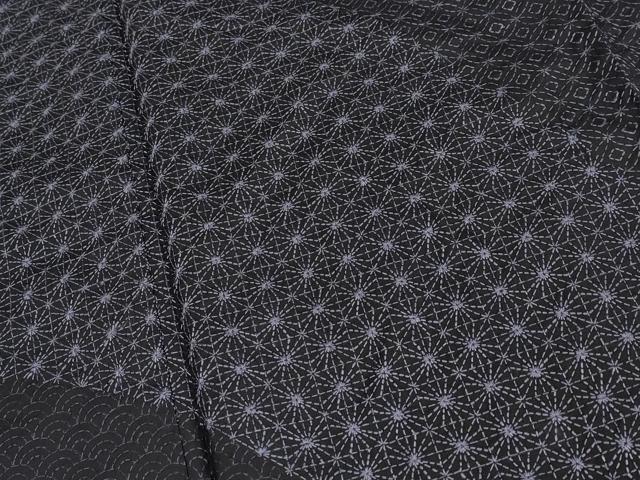 平和屋本店●極上 本場大島紬 訪問着 総刺繍 刺し子 道長吉祥文 逸品 CYAA4590s6