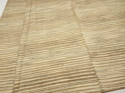 平和屋本店●極上　郡上紬　草木染　横段文　逸品　未使用　CYAA4592s6
