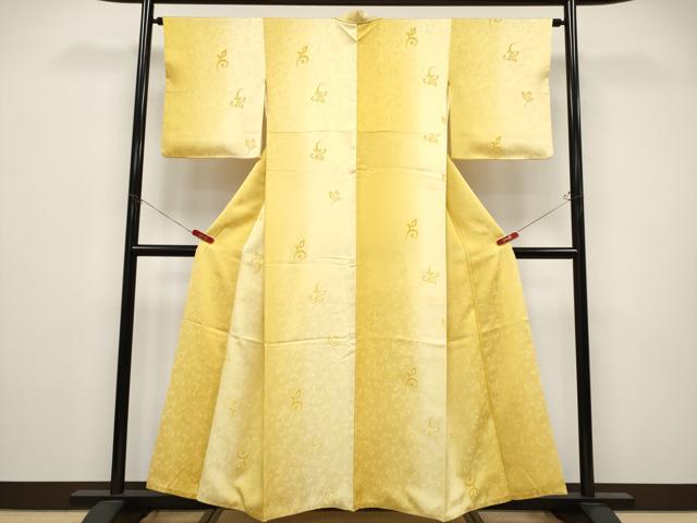 平和屋着物●極上　京都・西陣　織元ブランド　秦流舎　お召　唐草文　暈し染め　逸品　CYAA4594s6