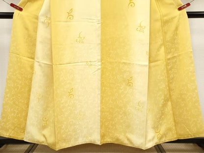 平和屋着物●極上　京都・西陣　織元ブランド　秦流舎　お召　唐草文　暈し染め　逸品　CYAA4594s6