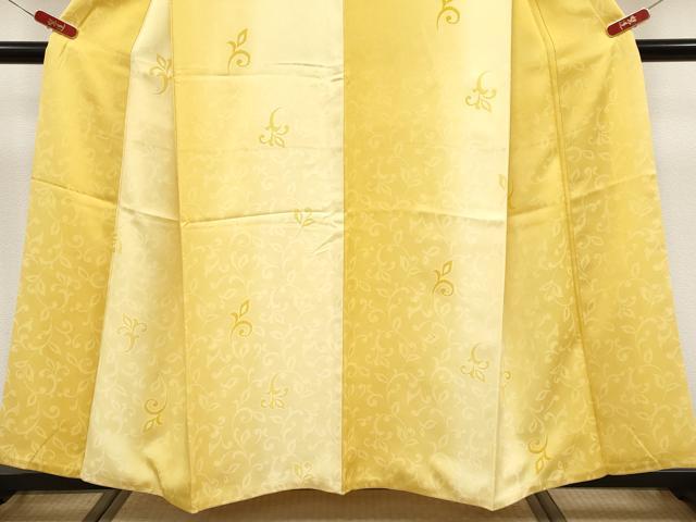 平和屋着物●極上　京都・西陣　織元ブランド　秦流舎　お召　唐草文　暈し染め　逸品　CYAA4594s6