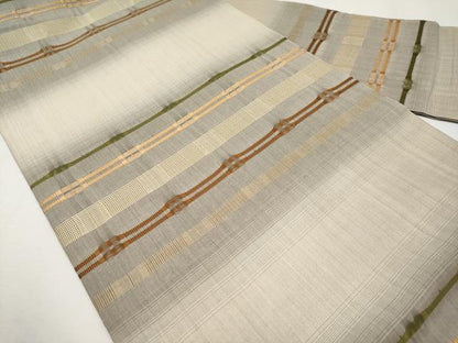 平和屋本店●極上　藤山千春　九寸名古屋帯　吉野間道　逸品　未使用　CYAA4610s6