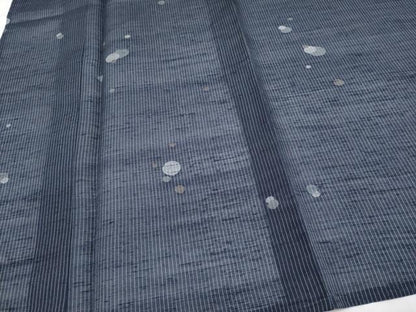 平和屋着物＊極上　夏物　紗紬　大小あられ　濃紺地　逸品　未使用　CYAA4619s6