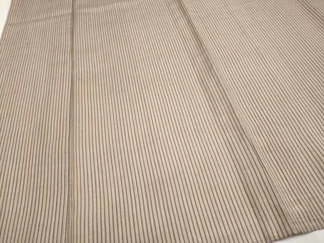 平和屋着物▽極上 紬 単衣 縞 逸品 CYAA4621s6