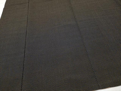 平和屋着物●極上　本塩沢　蚊絣　黒地　逸品　CYAA4628s6