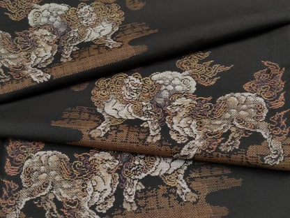 平和屋本店●極上 本場大島紬 9マルキ 唐獅子 逸品 CYAA4629s6