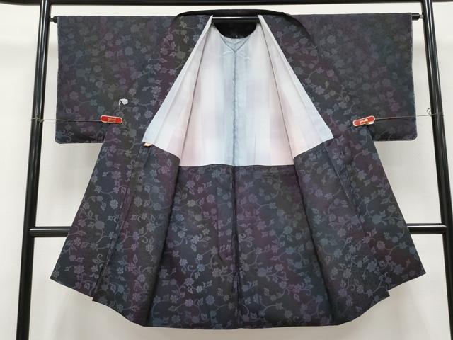 平和屋着物∞極上　道中着　ロング丈　牡丹唐草地紋　暈し染め　逸品　未使用　CYAA4640s6