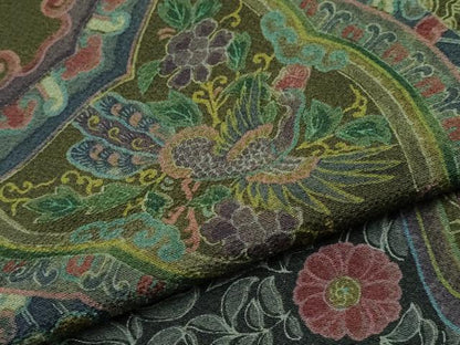 平和屋本店●極上 前田仁仙 仁仙更紗 小紋 鳳凰花唐草文 逸品 CYAA4646s6