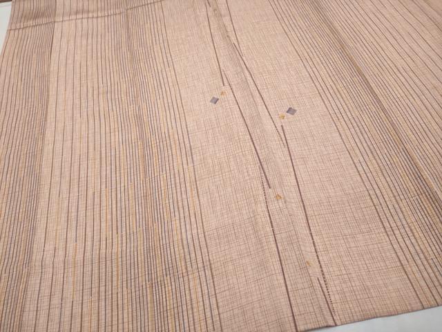 平和屋着物●上質な長襦袢　無双仕立て　つむぎ　粋　水柿色地　反端付き　逸品　未使用　CYAA4658s6