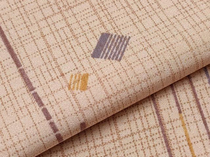 平和屋着物●上質な長襦袢　無双仕立て　つむぎ　粋　水柿色地　反端付き　逸品　未使用　CYAA4658s6