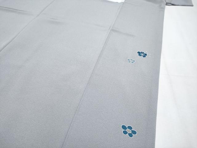 平和屋着物●極上　人間国宝　五代　田畑喜八　訪問着　駒刺繍　枝花文　霞色地　逸品　CYAA4676s6