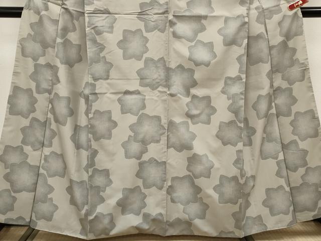 平和屋着物●極上　本場大島紬　9マルキ　舞花文　亜麻色地　逸品　CYAA4679s6