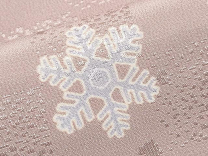 平和屋着物●上質な長襦袢　袷　跳兎雪輪花蝶文　半衿刺繍　薄柿色地　逸品　CYAA4683s6