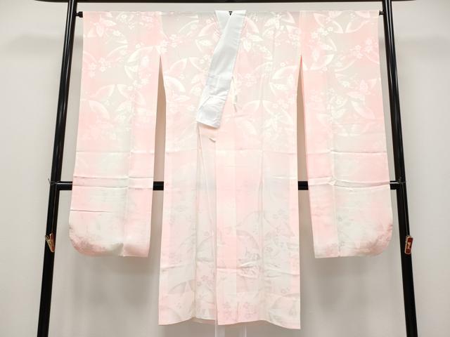 平和屋本店●極上　人間国宝　羽田登喜男　TOKIOetTOKI　振袖・長襦袢セット　市松枝花文　逸品　CYAA4693s6