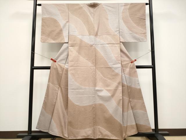平和屋着物●極上　中国三大刺繍　スワトウ刺繍　総刺繍　本場大島紬　訪問着　流線文　逸品　未使用　CYAA4704s6