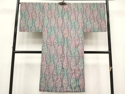 平和屋着物∞極上　西陣　道中着　お召地　ロング丈　立涌宝尽文　反端付き　逸品　CYAA4706s6