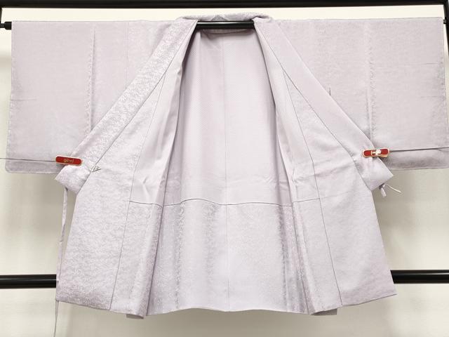 平和屋着物∞極上　道中着　桐竹鳳凰文　淡紅藤色地　反端付き　逸品　未使用　CYAA4707s6