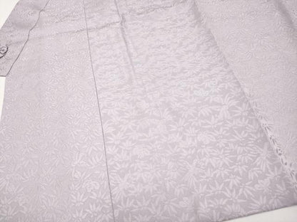平和屋着物∞極上　道中着　桐竹鳳凰文　淡紅藤色地　反端付き　逸品　未使用　CYAA4707s6