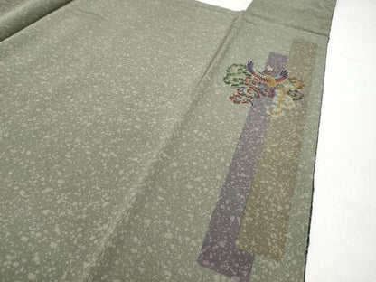 平和屋着物●極上　中国三大刺繍　スワトウ相良刺繍　総刺繍　訪問着　花唐草文　金糸　鬼しぼ縮緬　やまと誂製　逸品　CYAA4722s6