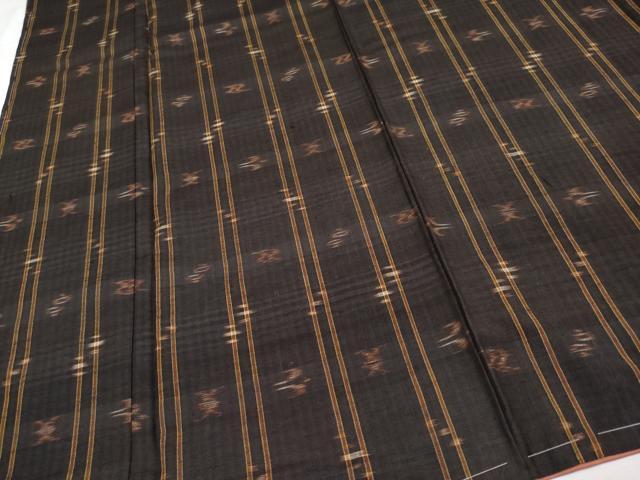 平和屋着物●極上　国指定重要無形文化財　本場久米島紬　手織　逸品　未使用　CYAA4732s6