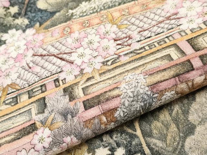 平和屋着物●極上　訪問着　作家物　風景文　灰梅色地　逸品　CYAA4748s6