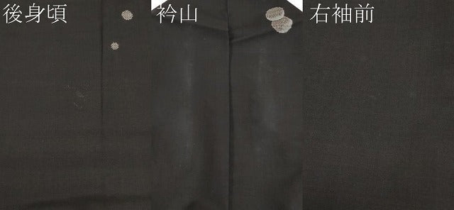 平和屋着物●極上　本場大島紬　9マルキ　地空き　水玉　ますいわ屋扱い　逸品　CYAA4756s6