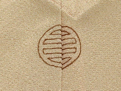 平和屋着物●極上　訪問着　駒刺繍　吹き寄せ文　金彩　伽羅色地　逸品　未使用　CYAA4760s6