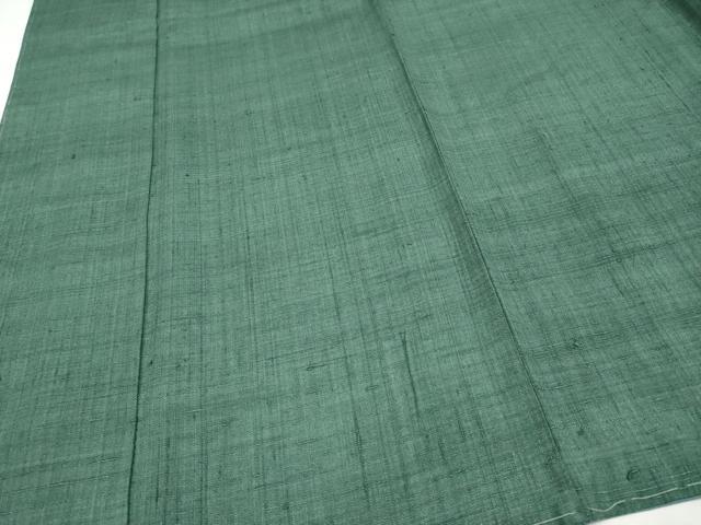 平和屋本店●極上　浦野理一　経節紬　色無地　革色地　逸品　未使用　CYAA4768s6