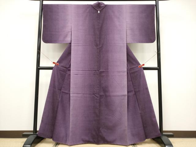 平和屋着物●極上　本場結城紬　重要無形文化財　間道　逸品　未使用　CYAA4770s6