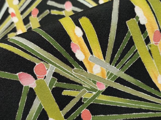 平和屋着物●極上　本加賀友禅作家　矢田 博　黒留袖　飛鶴松葉文　逸品　CYAA4771s6