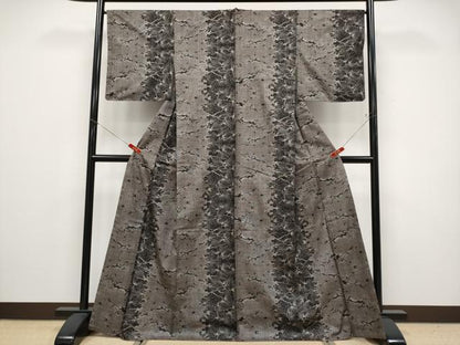 平和屋着物●極上　本場大島紬　割込み絣　松葉文　逸品　CYAA4778s6