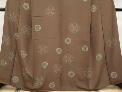 平和屋本店●超希少　友禅染色家　品川恭子　訪問着　舞花文　憲法色地　逸品　CYAA4794s6