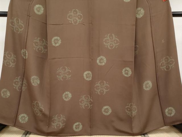 平和屋本店●超希少　友禅染色家　品川恭子　訪問着　舞花文　憲法色地　逸品　CYAA4794s6