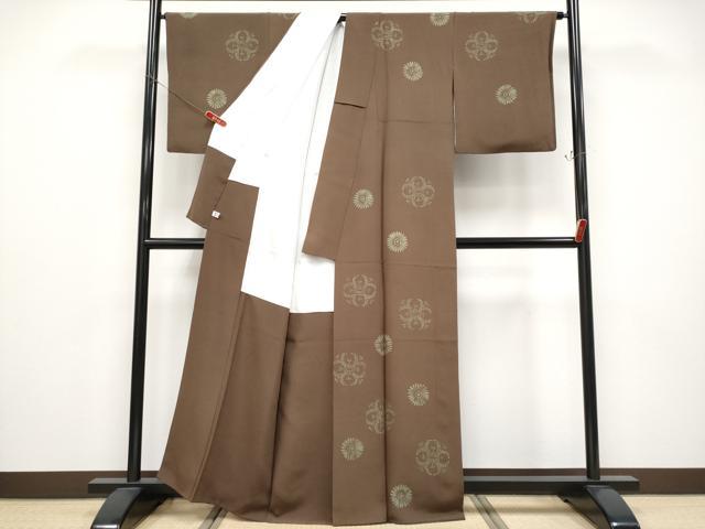 平和屋本店●超希少　友禅染色家　品川恭子　訪問着　舞花文　憲法色地　逸品　CYAA4794s6