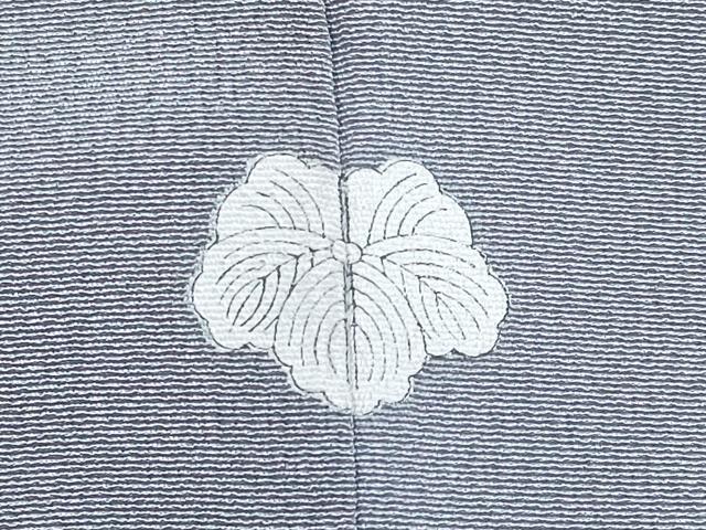 平和屋着物●極上　中国三大刺繍　スワトウ刺繍　総刺繍　訪問着　正倉院花唐草文　暈し染め　金糸　灰青色地　逸品　未使用　CYAA4797s6