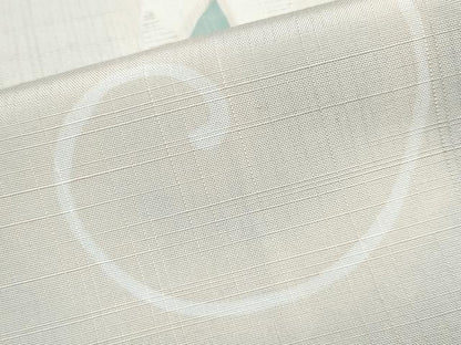 平和屋着物∞極上　道中着　ロング丈　紬地　花唐草文　金銀彩　秘色色地　逸品　CYAA4805s6