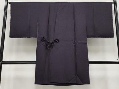 平和屋着物∞極上　道中着　ロング丈　花唐草地紋　黒紅色地　逸品　未使用　CYAA4806s6