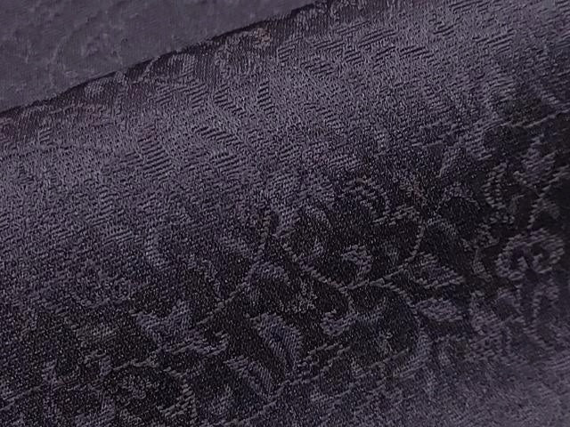 平和屋着物∞極上　道中着　ロング丈　花唐草地紋　黒紅色地　逸品　未使用　CYAA4806s6
