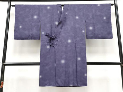 平和屋着物∞極上　道中着　ロング丈　霞文　蛍暈し　深紫色地　逸品　未使用　CYAA4811s6