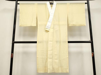 平和屋着物＊夏物　長襦袢　絽　淡黄色地　逸品　CYAA4817s6