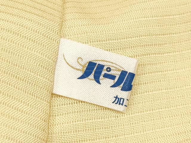 平和屋着物＊夏物　長襦袢　絽　淡黄色地　逸品　CYAA4817s6