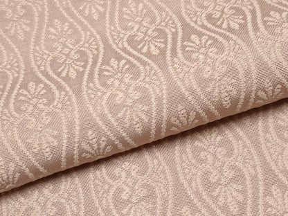 平和屋着物●極上 京都・西陣 織元ブランド 秦流舎 お召 色無地 秦流織 有職浮文織 草木織彩襲 赤白橡色 反端付き 逸品 未使用 CYAA4824s6