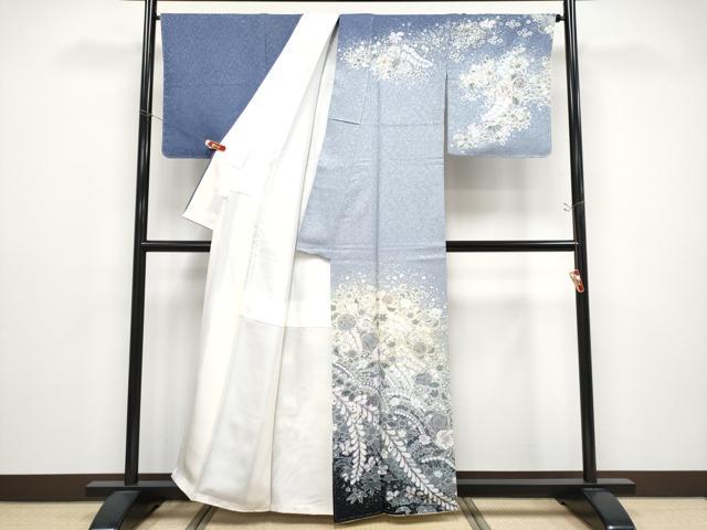 平和屋本店●極上　吉乃一廉　幻の辻が花　訪問着　暈し染め　銀通し地　逸品　未使用　CYAA4833s6