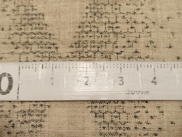 平和屋本店●極上　本場結城紬　重要無形文化財　奥順謹製　160亀甲　慶長模様　証紙・鑑定証付き　白橡色地　逸品　CYAA4836s6