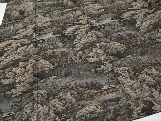 平和屋着物●極上 白泥染の第一人者・絣の魔術師 恵積五郎 本場大島紬 恵大島織物謹製 9マルキ 総絣 風景文 さが美扱い 逸品 CYAA4837s6