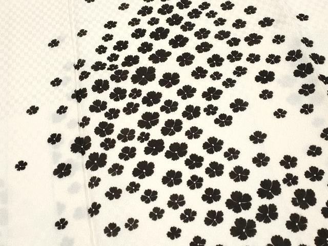 平和屋本店●極上　東京友禅　菅有鬼一　訪問着　舞花文　白地　反端付き　逸品　未使用　CYAA4842s6