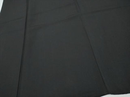 平和屋着物●極上　男性　黒紋付　羽織・長襦袢セット　羽裏：風景文　長襦袢：空五倍子色地　逸品　CYAA4846s6